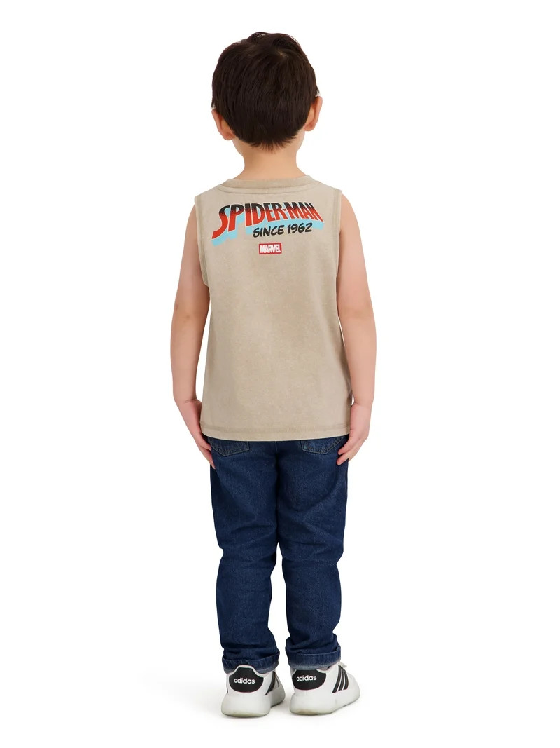 Spiderman Toddler Boy Sleeveless Muscle Tank, Sizes 12M-5T | Walmart (US)