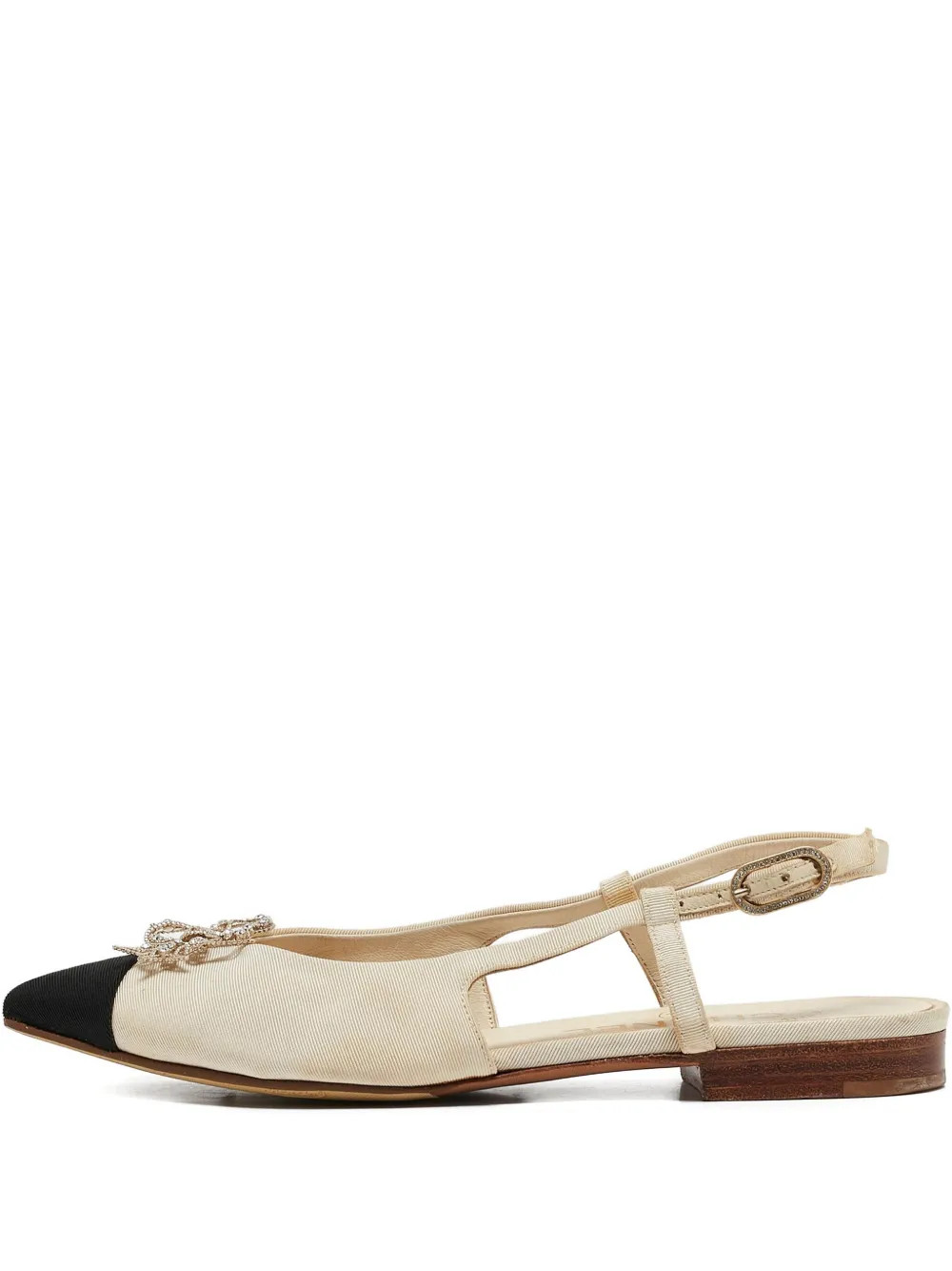 bow-detail slingback flats | Farfetch Global