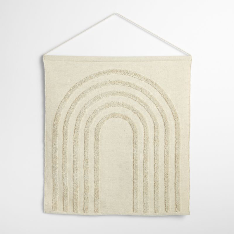 Neutral Rainbow Wall Tapestry + Reviews | Crate & Kids | Crate & Barrel