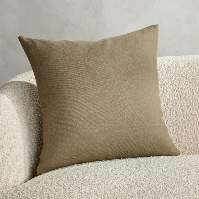 20" Alpaca Olive Pillow | CB2 | CB2