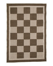 Made In Turkey Indoor Or Outdoor Checkerboard Rug | Marshalls
