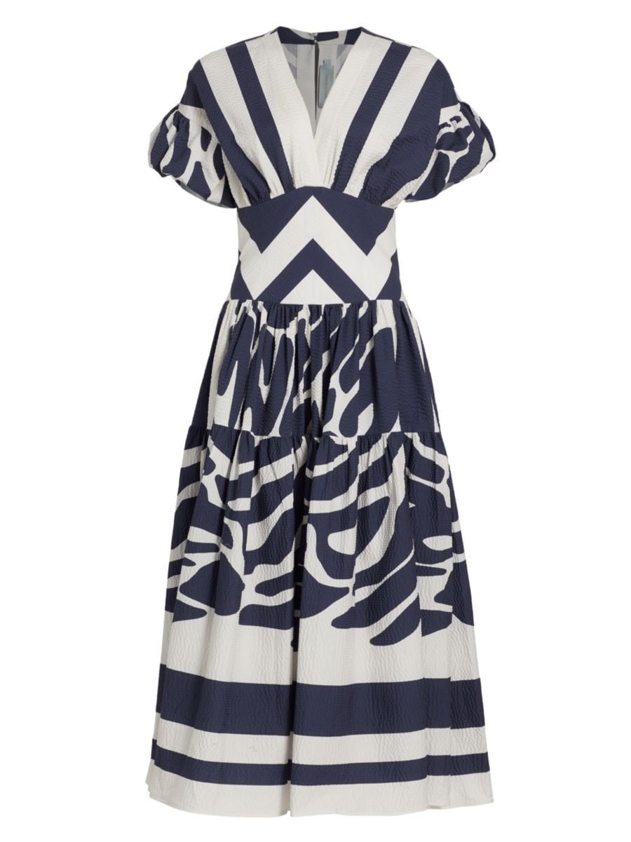 Genuario Printed Midi-Dress | Saks Fifth Avenue