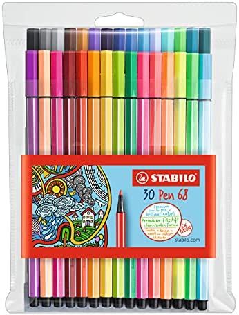 STABILO Pen 68 Wallet, 30-Color | Amazon (US)