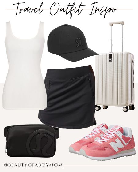 Travel Outfit Inspiration - Travel OOTD - What to wear for travel - travel outifit Inspo - carry on luggage 

#LTKtravel #LTKSeasonal #LTKstyletip