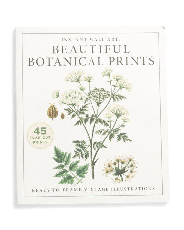 Instant Wall Art Beautiful Botanical Prints Book | TJ Maxx