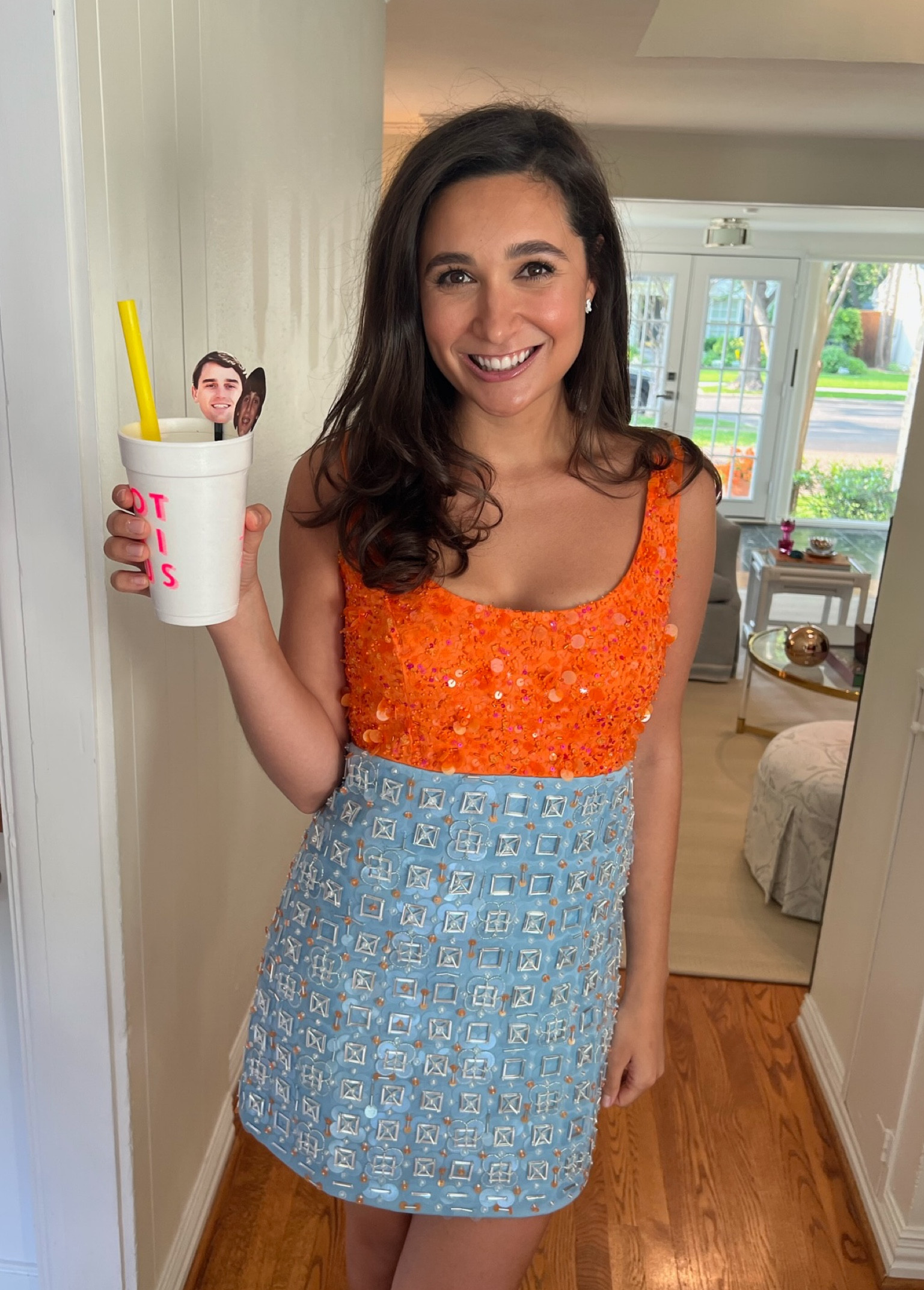 Sequins! Perfect for a bachelorette or the beach! Linking the yellow version of my dress and more! 