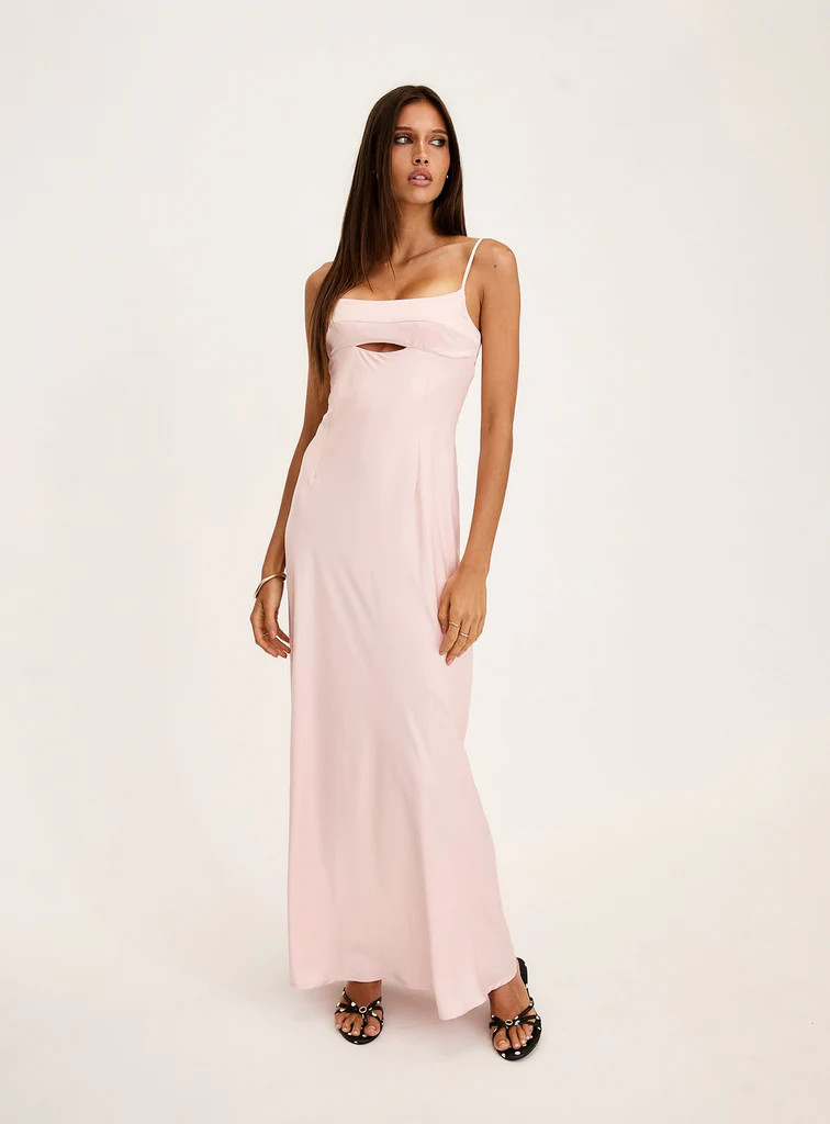 Powell Maxi Dress Light Pink | Princess Polly US