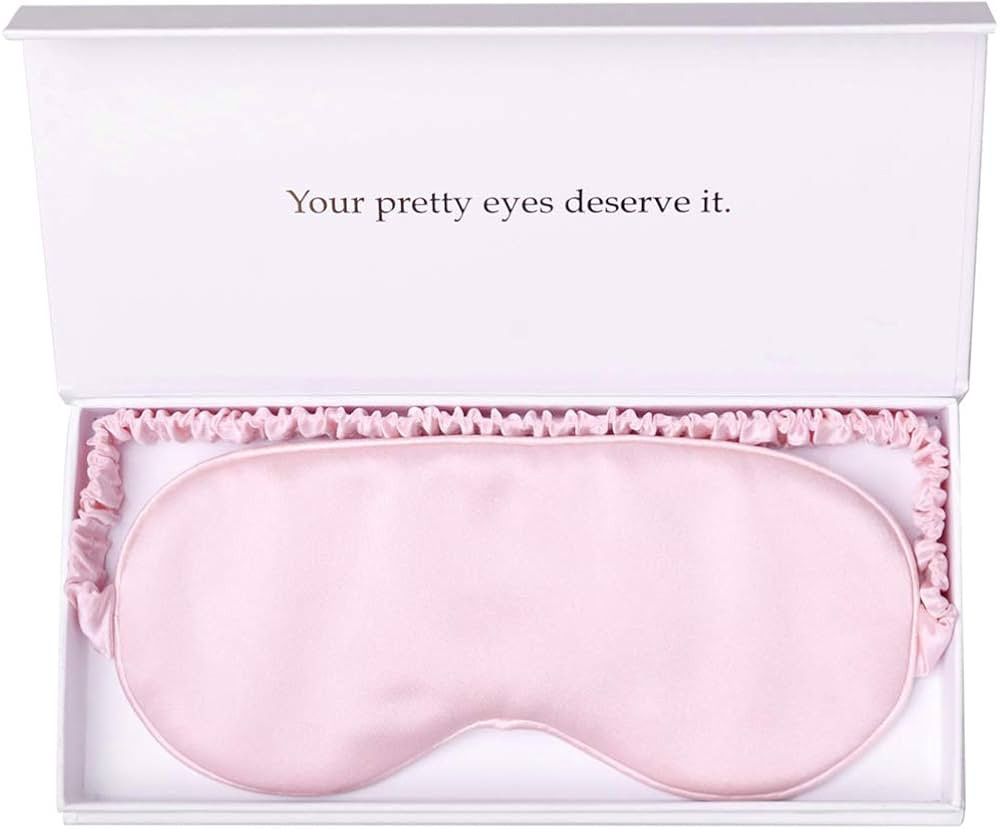 Silk Sleep Mask Light Blocking Luxury 100% Mulberry 19mm Silk Eye Mask Eye Cover Blindfold Ultra ... | Amazon (US)