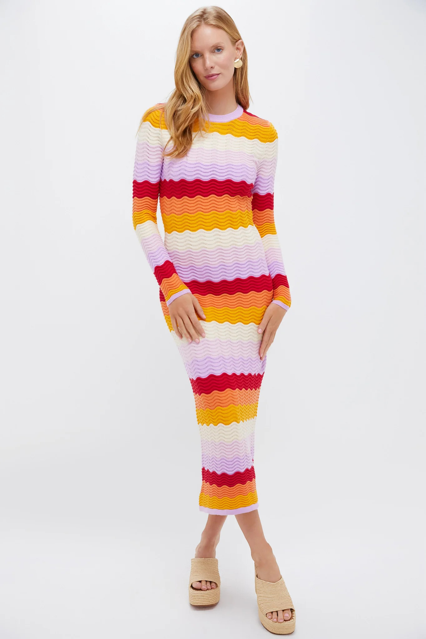 Sunset Stripe Montego Knit Midi Dress | Tuckernuck (US)