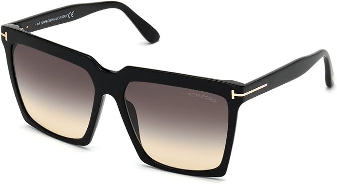Tom Ford Sabrina FT0764 Square Sunglasses for Women + BUNDLE With Designer iWear Eyewear Kit | Amazon (US)