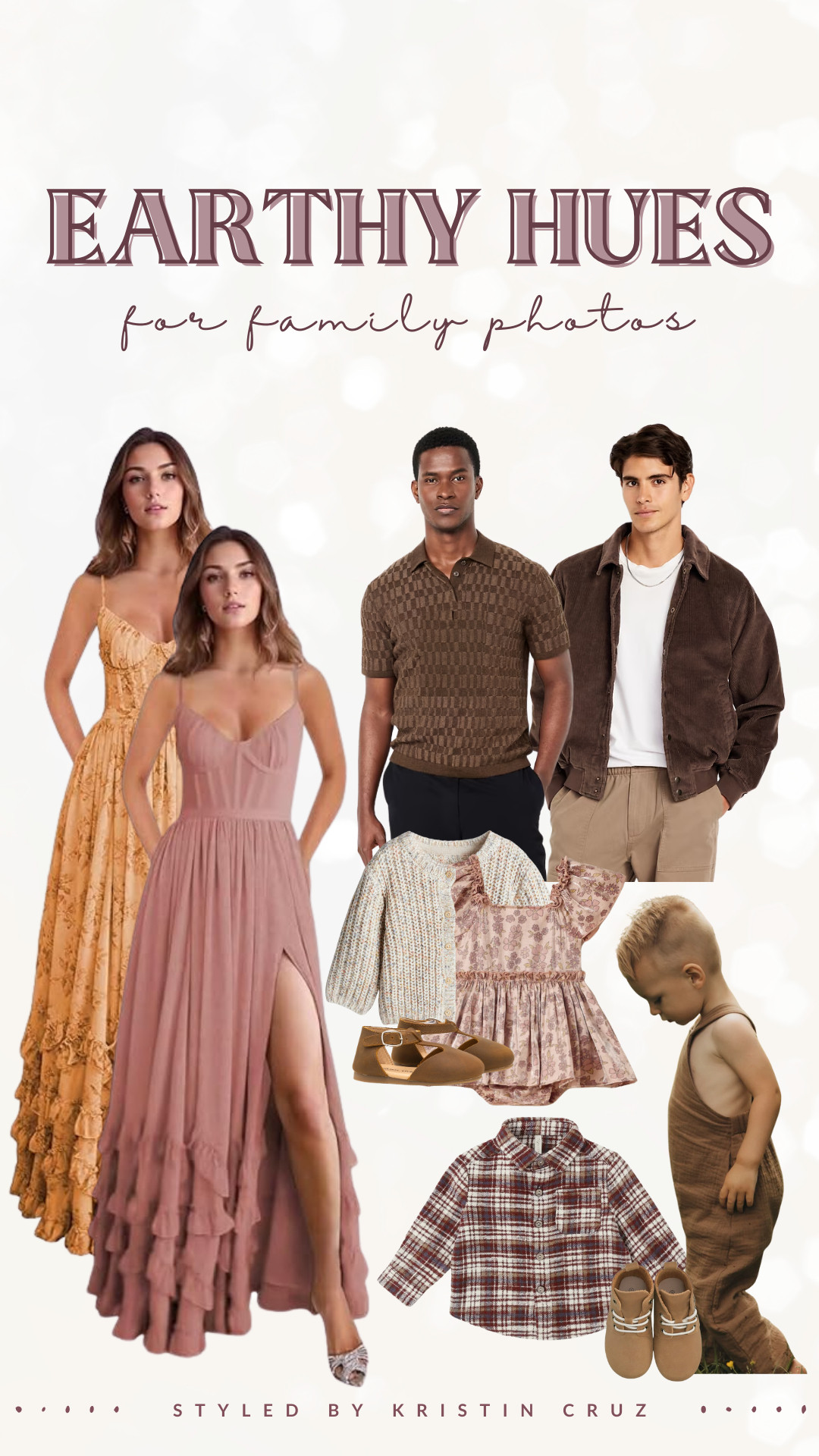 Family photo outfit styling made easy! These earthy rust and mauve tones create the perfect coordinated photoshoot look. 

 

#LTKStyleTip #LTKSeasonal #LTKFamily
