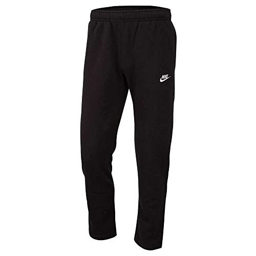 Nike Men's NSW Club Pant Open Hem, Black/Black/White, XX-Large | Amazon (US)