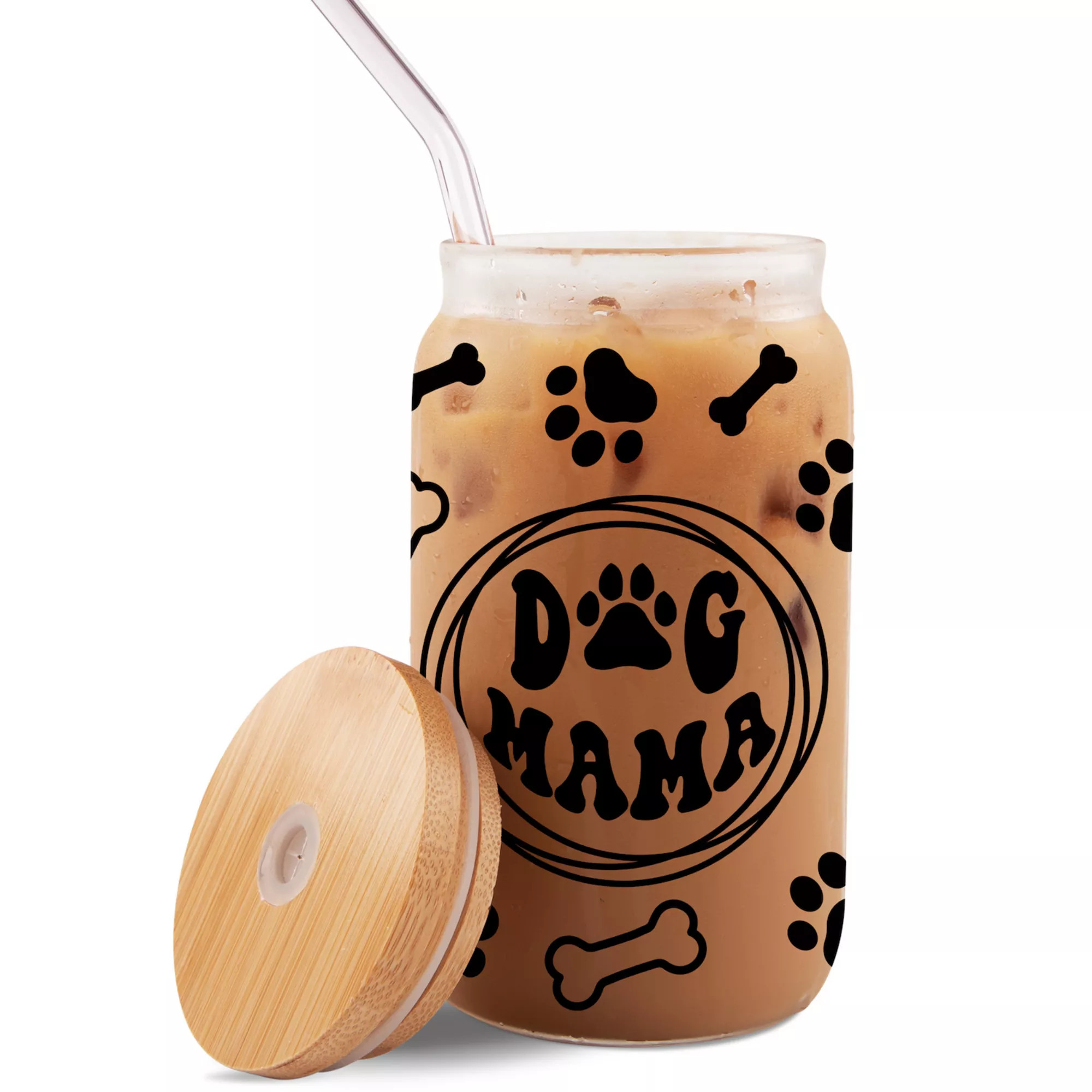 Nifty 16-oz. Dog Mom Glass and Straw | Kohl's