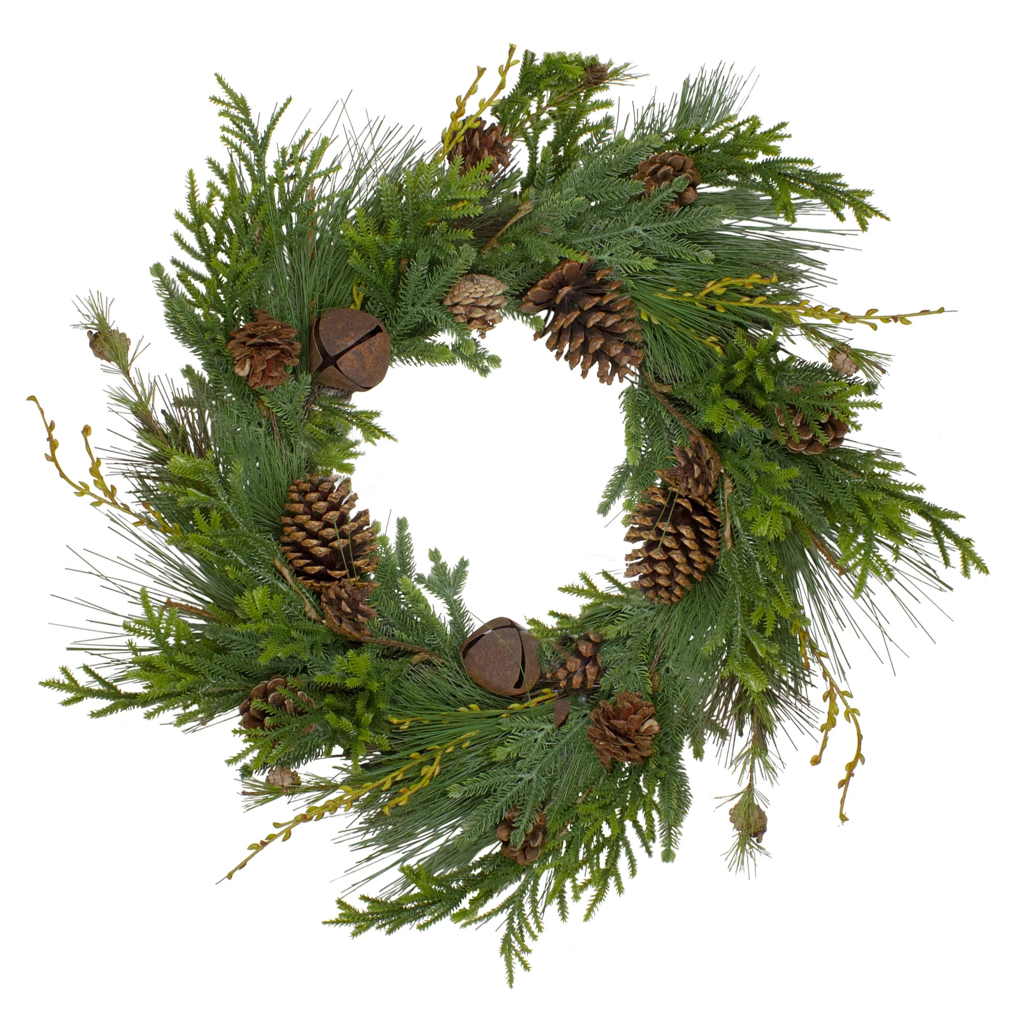 Northlight Rustic Pinecone Artificial Christmas Wreath - 26" - Unlit - Walmart.com | Walmart (US)