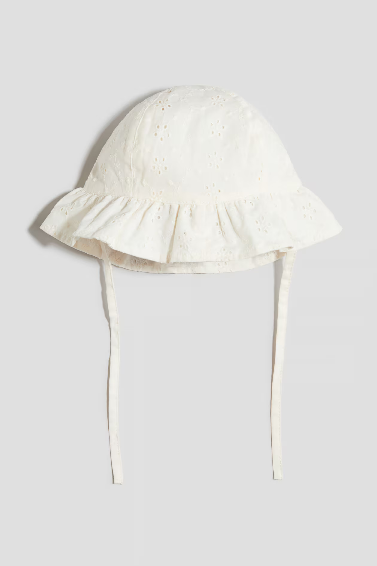Eyelet-Embroidered Cotton Sun Hat | H&M (US + CA)