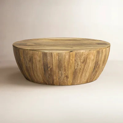 Mango Wood Drum Coffee Table | Wayfair North America