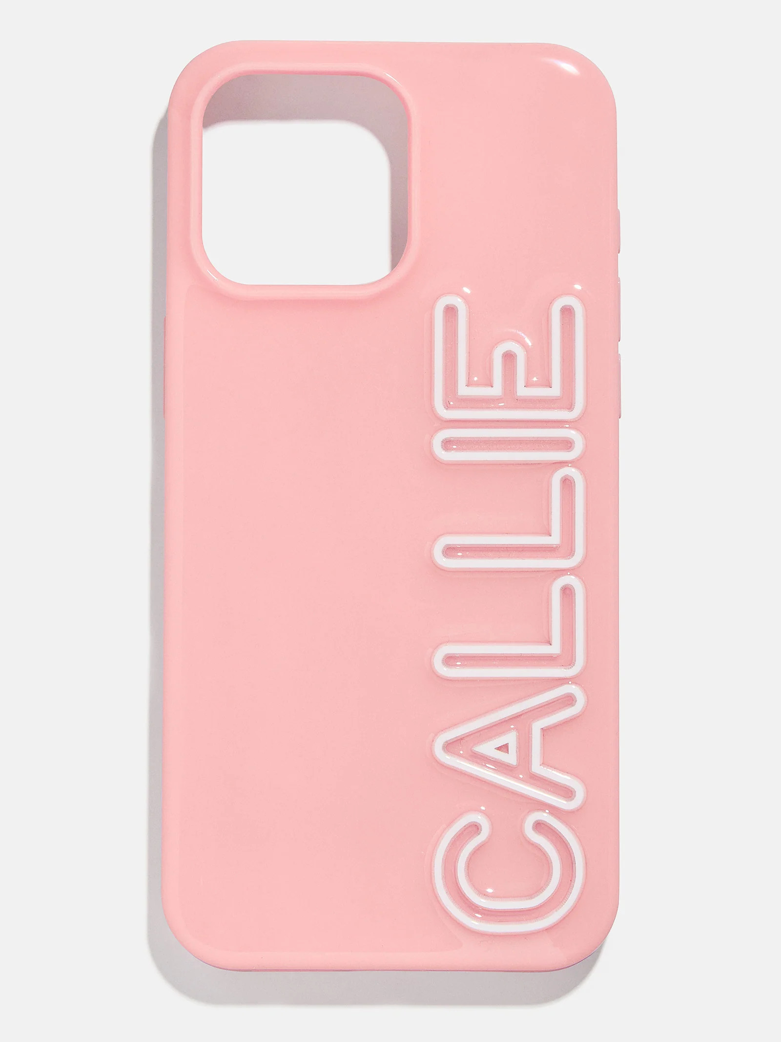 Fine Line Custom iPhone Case - Blush/White | BaubleBar (US)
