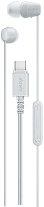 Sony IER-EX15C USB-C Plug, Wired in-Ear Headphones with Mic, White | Amazon (US)