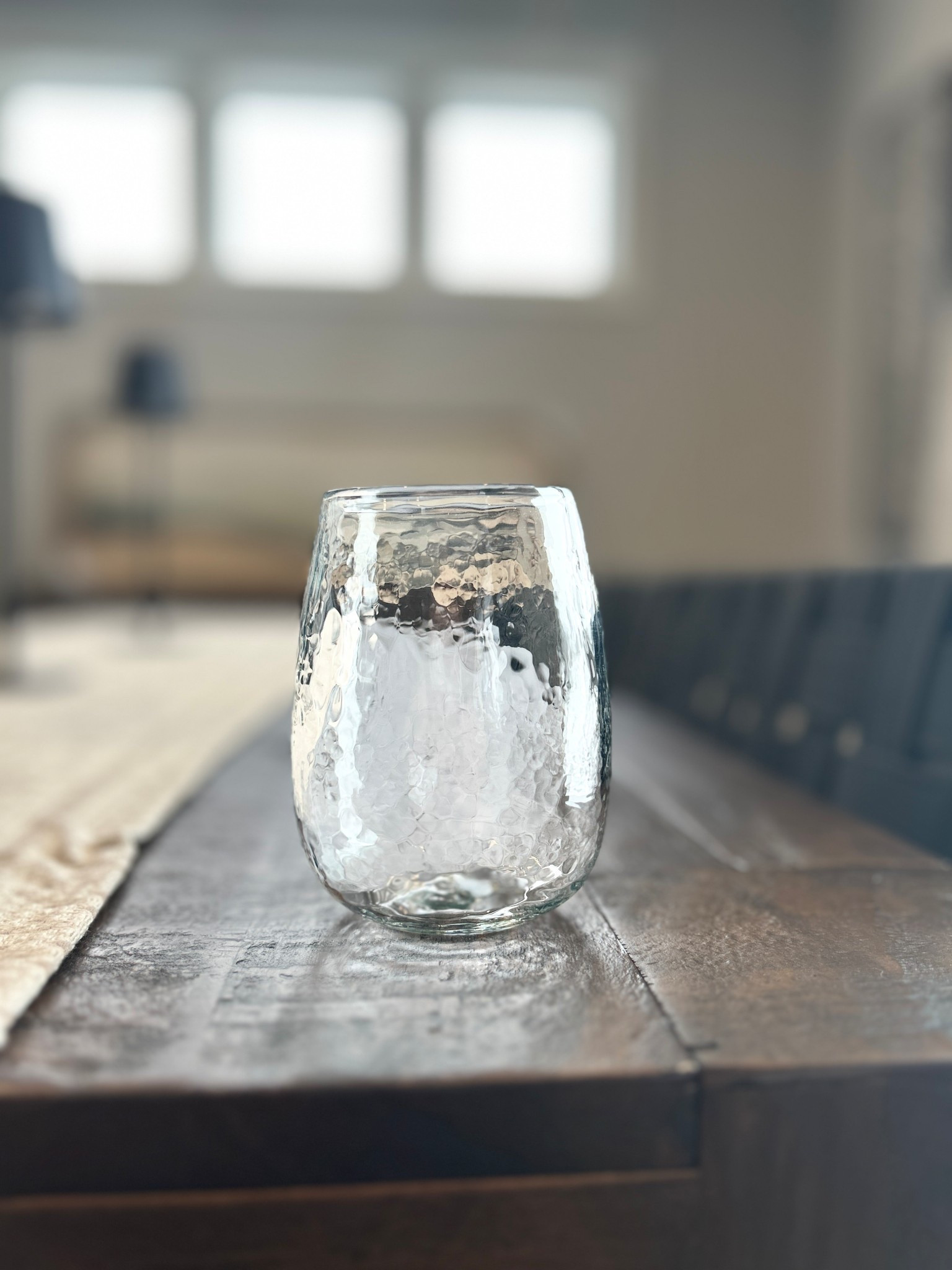 Stemless wine glass upgrade from pottery barn! We also got the matching drinking glasses as well 

#LTKHome