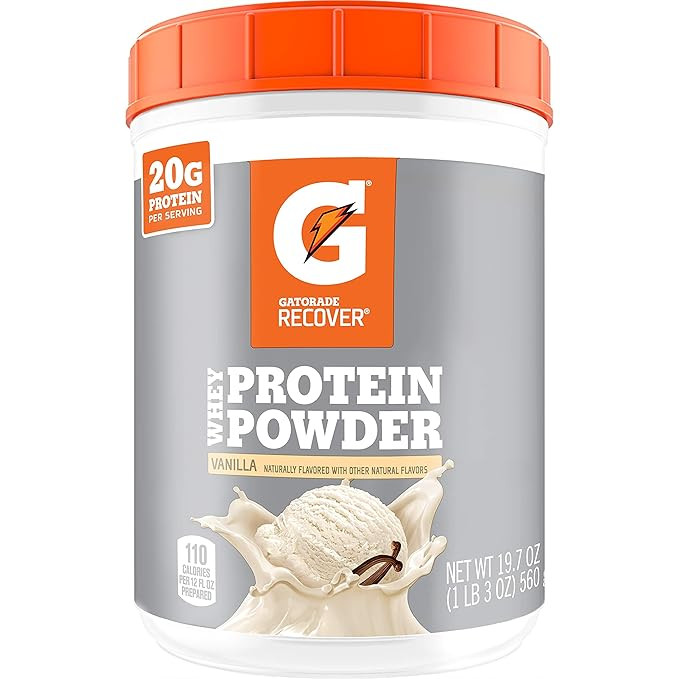 Gatorade Whey Protein Powder, 20 Servings Per Canister, 20 g of Protein Per Serving, Vanilla, 19.... | Amazon (US)