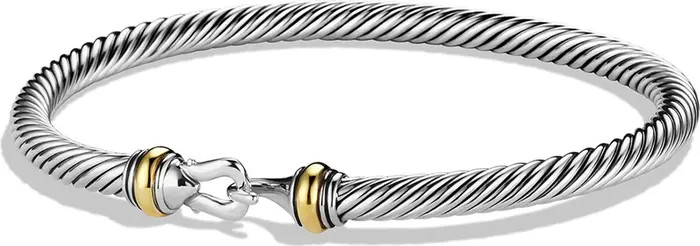 David Yurman Cable Buckle Bracelet with Gold, 4mm | Nordstrom | Nordstrom