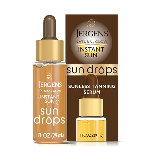 Jergens Natural Glow Instant Sun Drops, Sunless Tanning for Face and Body, Instant Sun Bronzing Drops, Oil Free, 1 Fl Oz | Amazon (US)