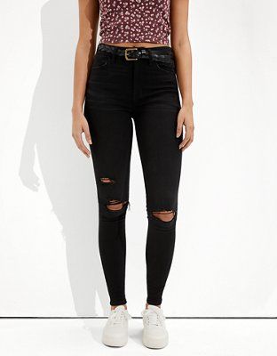 AE Ne(x)t Level Ripped Super High-Waisted Jegging | American Eagle Outfitters (US & CA)