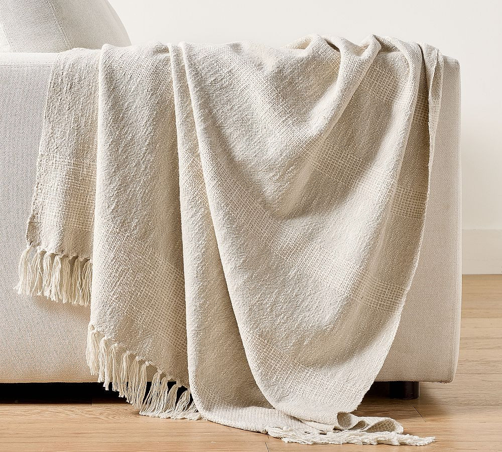 Hollyn Cotton Woven Throw | Pottery Barn (US)