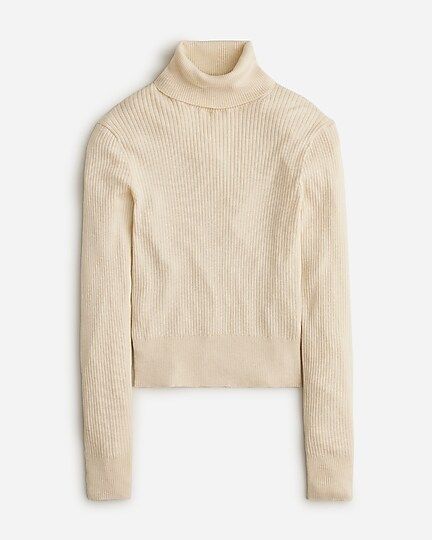 TENCEL™ lyocell-blend ribbed turtleneck sweater | J. Crew US