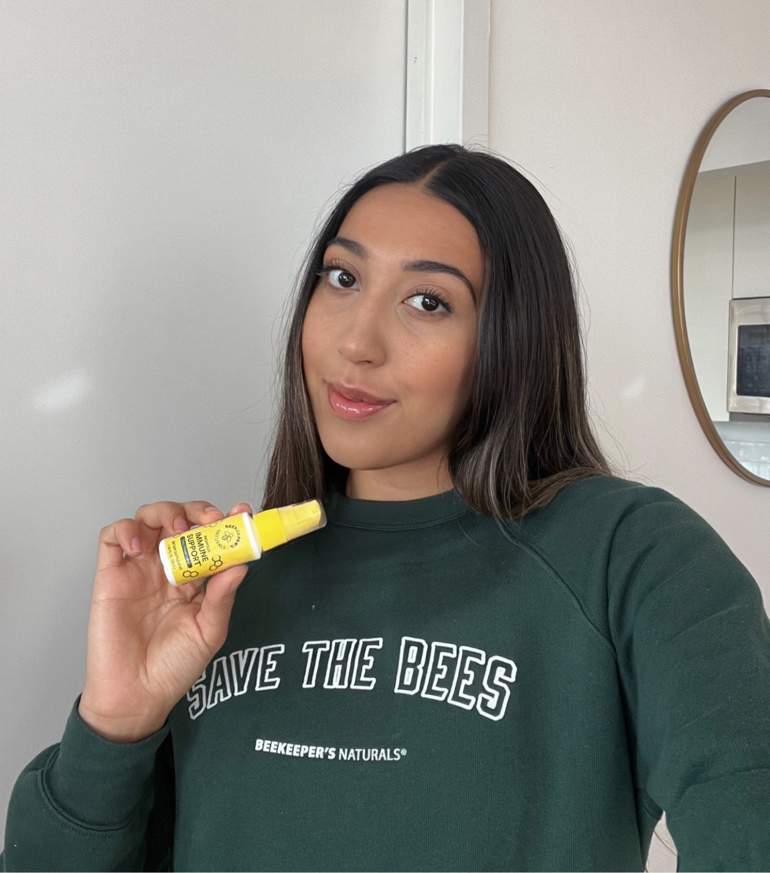 Boost your immune system with a powerful 85mg dose of bee propolis, a powerhouse ingredient rich in antioxidants, vitamins, minerals, and over 300 beneficial compounds per spray 🐝✨ Been taking this spray every morning! #healthy #immuneboost #dailyessentials #immunity #selfcare #dailywellness #naturalremedies 

#LTKtravel #LTKfindsunder50