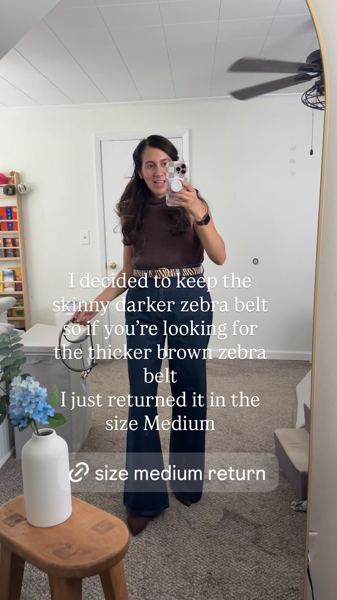 If you were looking for the thick brown zebra belt from the Nordstrom Anniversary Sale in the size medium… I just returned it, and I am keeping the skinny darker one which is also sold out! 

I’m giving you a heads up so be on the lookout for returns if you are looking for this item 😘￼

#LTKOver40 #LTKSeasonal #LTKSaleAlert
