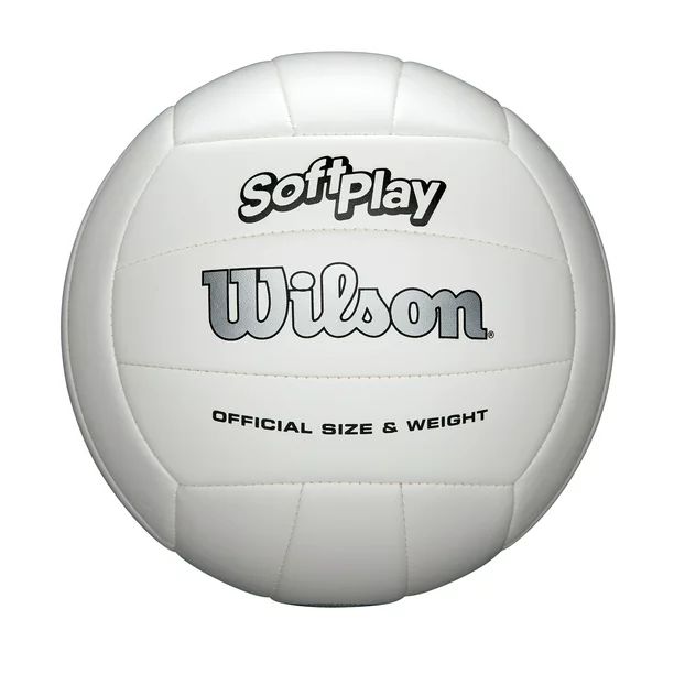 Wilson Soft Play Outdoor Volleyball, Official Size, White | Walmart (US)
