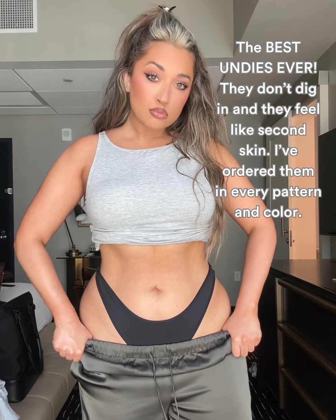 The BEST thongs I’ve ever worn! They are so comfy and feel like second skin.

Use discount code NICOLEMXSPANX to save on these thongs! 

Top: medium
Bottoms: large
Sleeves: large 

#TravelOutfit #AirportStyle #ComfyChic #OOTD #TravelEssentials #LTKFinds #TravelInStyle

#LTKMidsize #LTKHoliday #LTKStyleTip