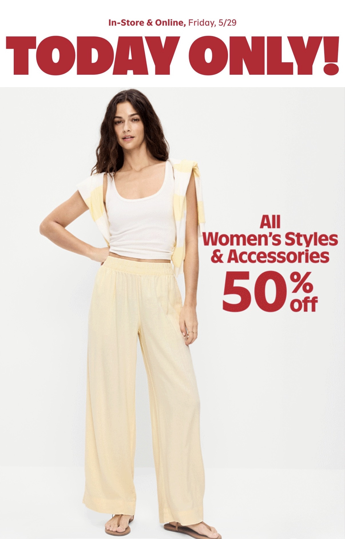 50% off women’s clothes AND accessories at Old Navy just sounds like a reason to build a whole new summer wardrobe 😂 Cute basics, dresses, bags, sandals, and all the everyday staples for LESS.

Shop these Old Navy deals now on my LTK.

#ShoppingWithPriiincesss #OldNavy #LTKStyle #LTKFashion #FashionFinds #SaleSeason #SummerWardrobe #StyleFinds #OutfitInspo #ClosetRefresh #TrendAlert #BudgetFriendly #SummerVibes #AtlantaMom #Atlantamom #Atlantabloggers #Atlantablogger #AtlantaCreator #Atlantacontentcreators #Atlantacontentcreator

#LTKTravel #LTKSwim #LTKSaleAlert