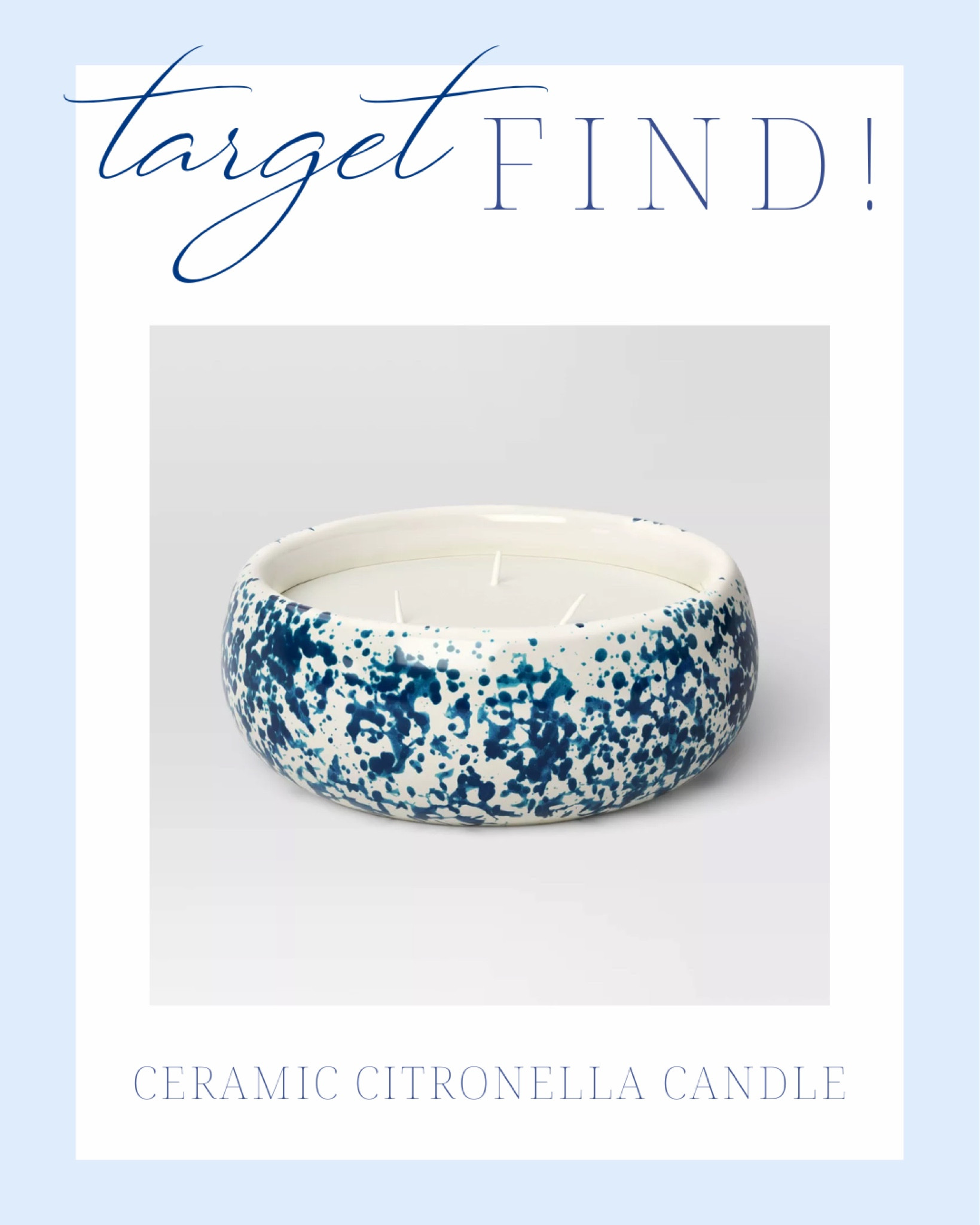 citronella candle | target finds | grandmillennial decor | blue and white decor | classic home decor | traditional home | bedroom decor | bedroom furniture | white dresser | blue chair | brass lamp | floor mirror | euro pillow | white bed | linen duvet | brown side table | blue and white rug | gold mirror

#LTKhome #LTKSeasonal