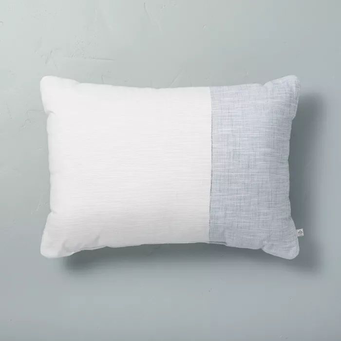 Textured Colorblock Throw Pillow - Hearth & Hand™ with Magnolia | Target