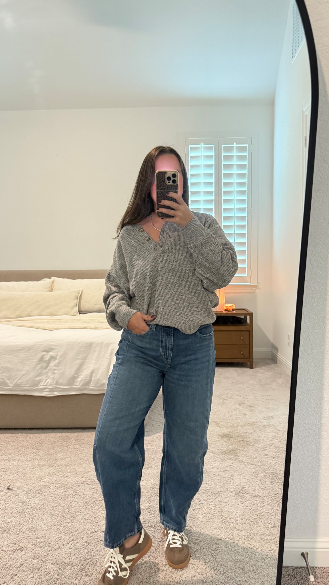 these oversized waffle henley tops from old navy are so good!!! In my true size medium and it’s plenty oversized so no need to size up. My barrel jeans are old navy too! A good high rise barrel jean 👏 

sahm outfits, mom ootd, fall to winter outfits, casual outfits, mom outfits, old navy finds, old navy sale, old navy jeans, old navy tops, ootd, jeans 

#LTKFindsUnder50 #LTKSaleAlert #LTKStyleTip
