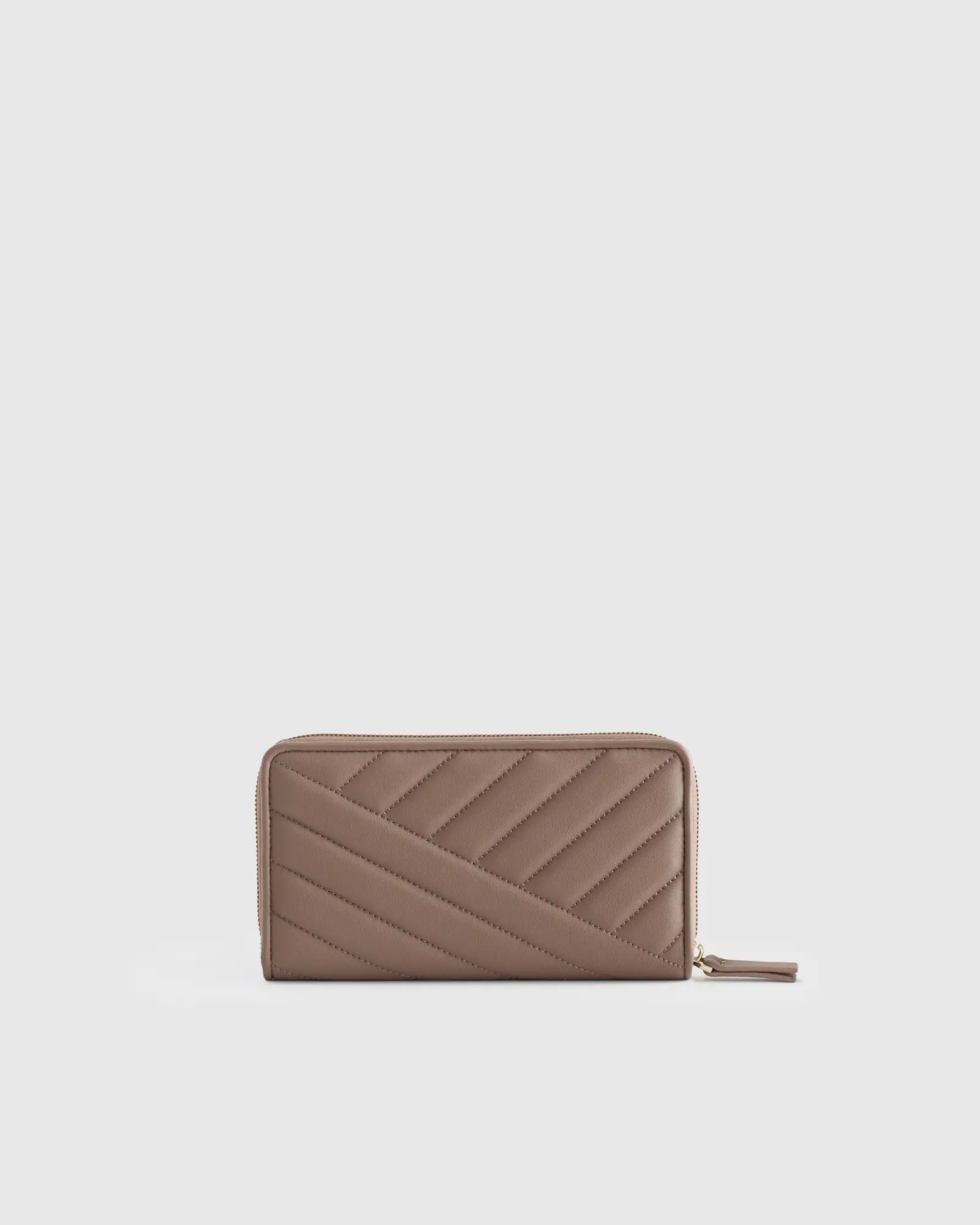 Italian Leather Quilted Continental Wallet | Quince