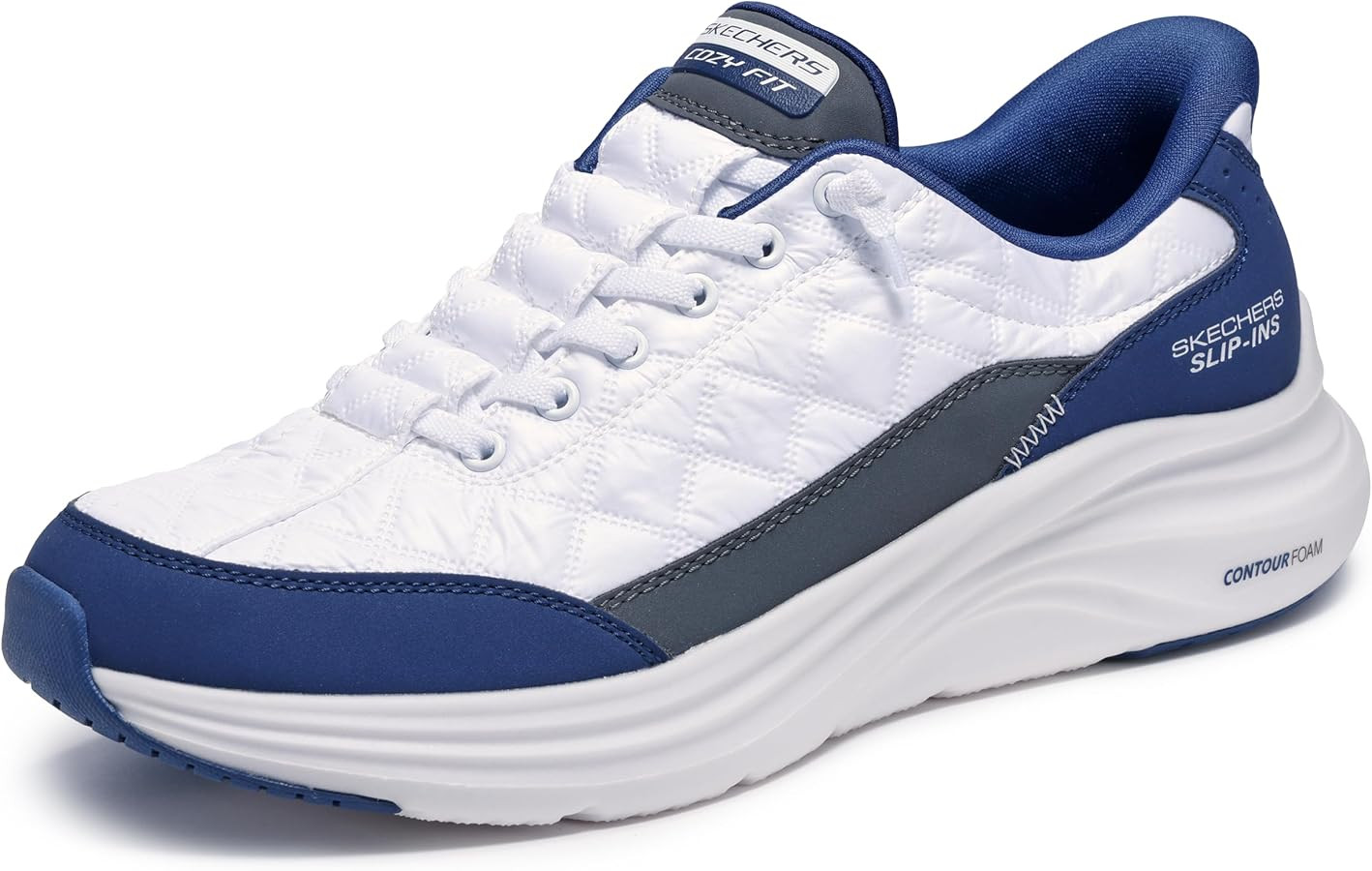 Skechers Mens Contour Foam Cozy Fit Hands Free Slip-in | Amazon (US)
