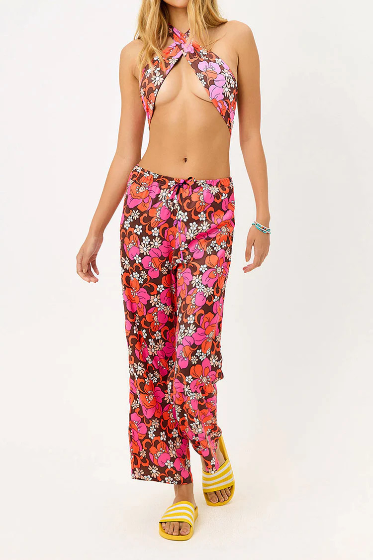 Michelle Low Rise Wide Leg Pants | Frankies Bikinis