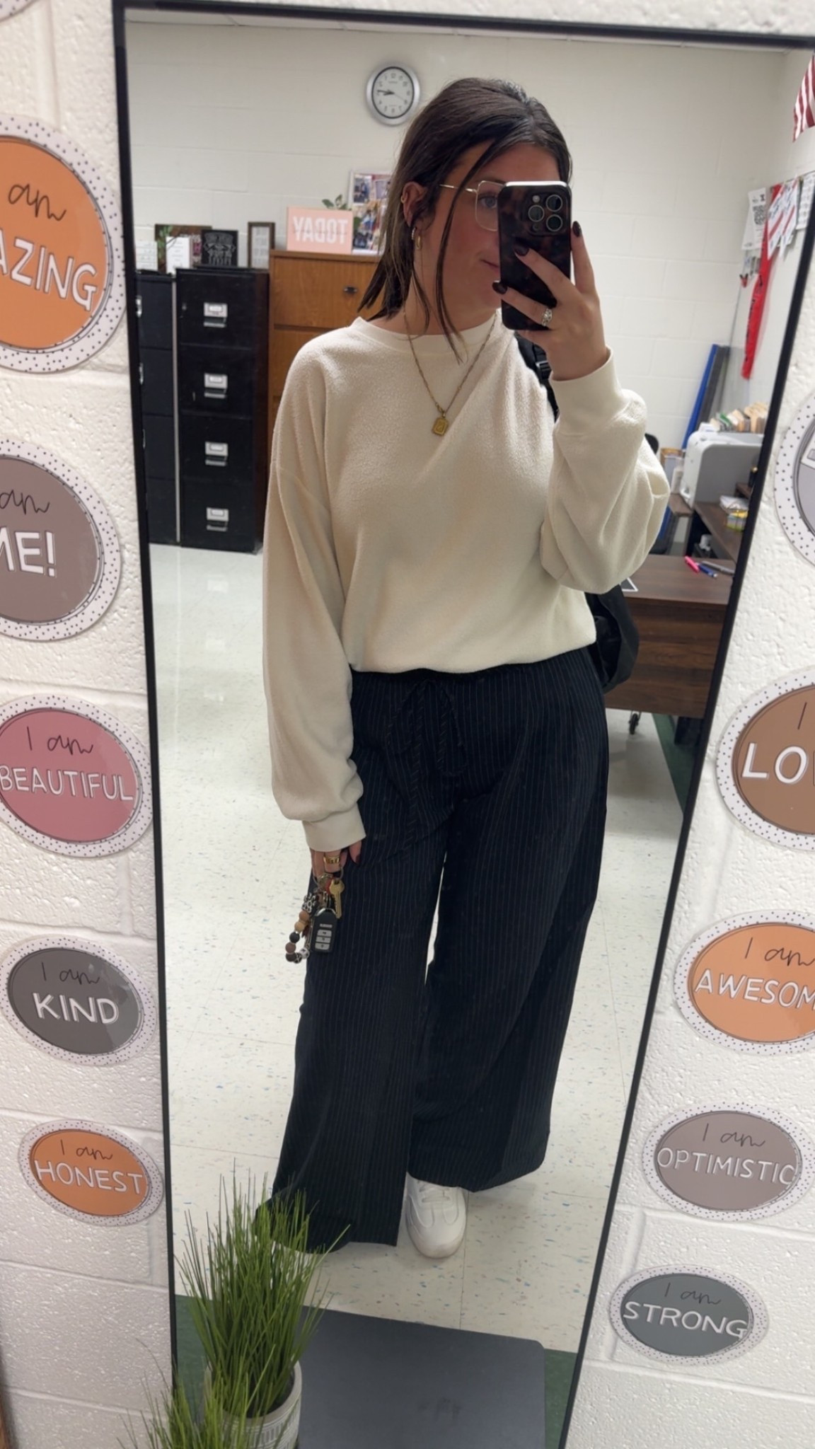 Pinstripe pants that feel like pajamas, and can be dressed up or down! 

#LTKWorkwear #LTKFindsUnder100