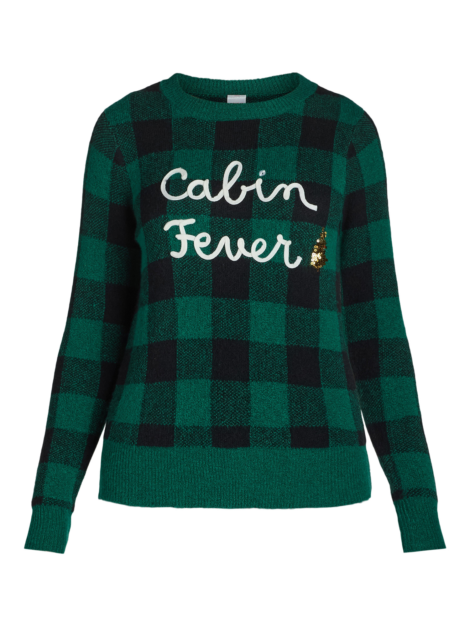 Holiday Time Embellished Christmas Sweater, Women’s and Women’s Plus, Sizes XS-3X - Walmart.c... | Walmart (US)