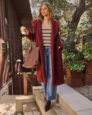 Yulissa Pocketed Teddy Coat Chocolate / XS | VICI