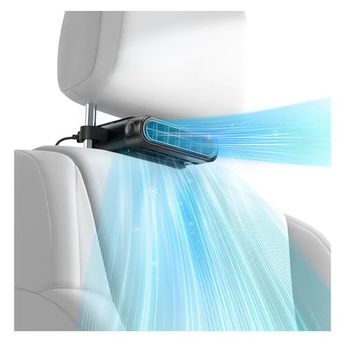 Bicboz Car Seat Fan with Seatback Cooling Airflow for Driver & Back Seat Passengers, 3-speed Quiet USB Backseat Fan for Baby Rear Facing, Headrest Carseat Fan for Infant, Kids & Dogs | Amazon (US)
