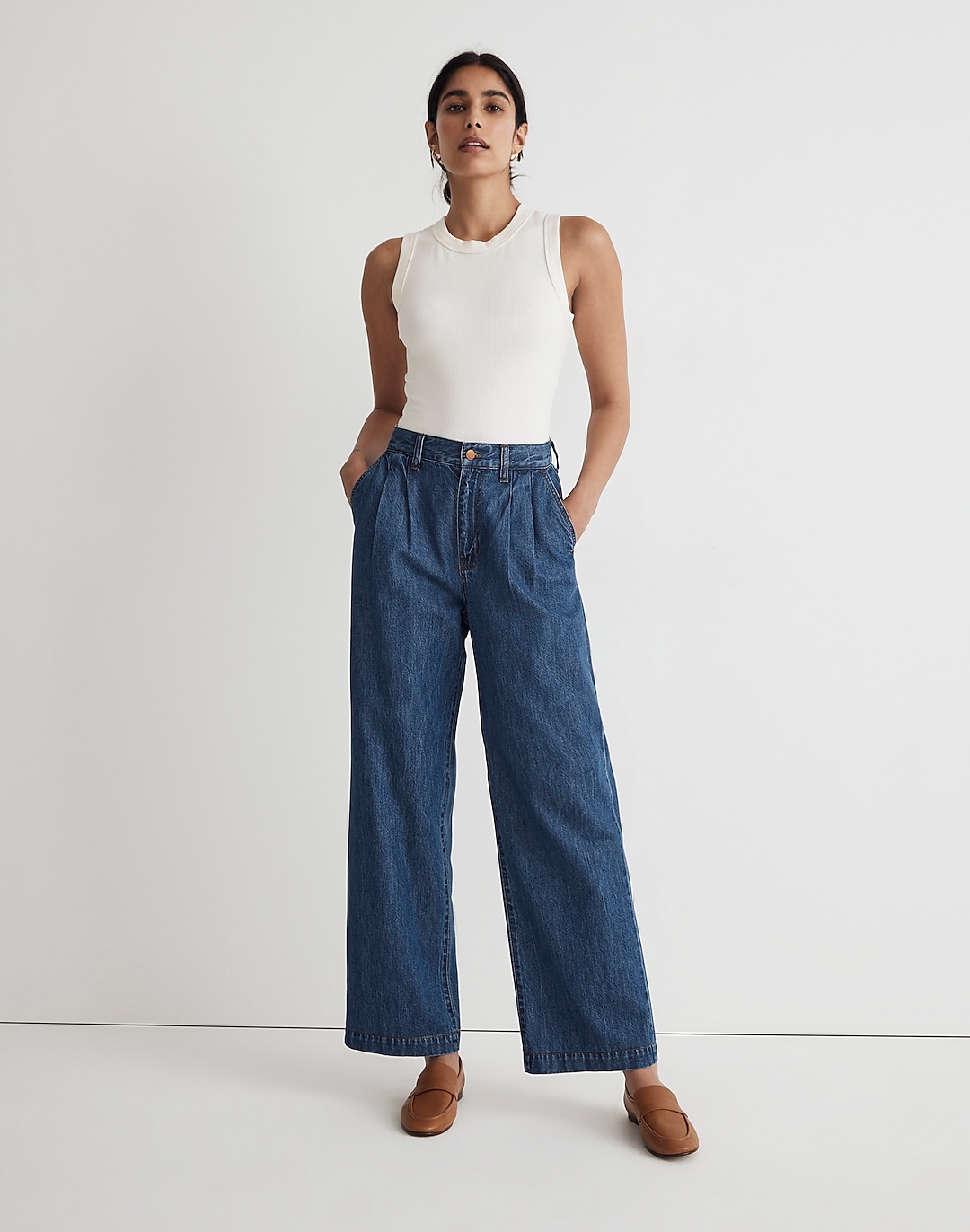 The Harlow Wide-Leg Jean in Fairson Wash | Madewell