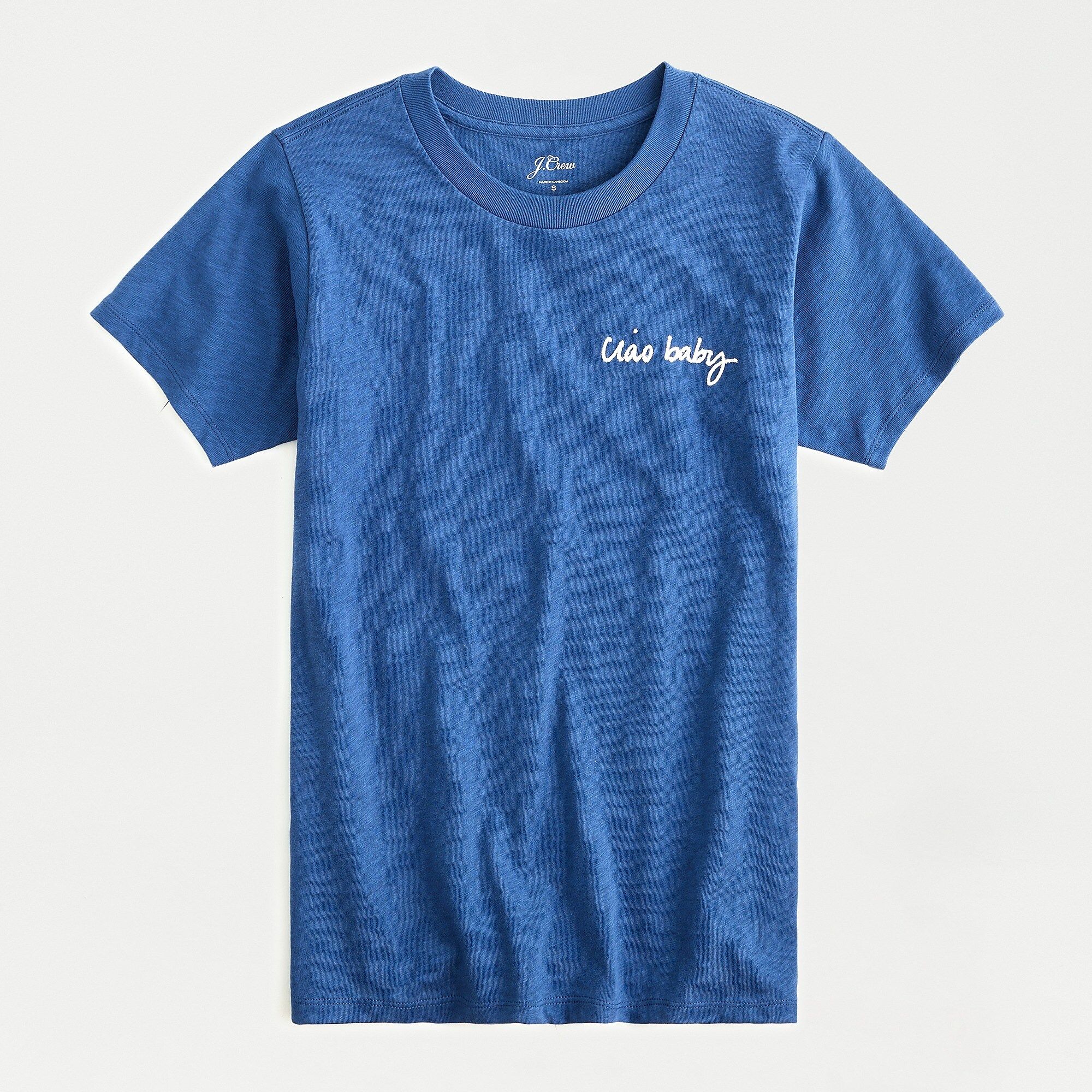 "Ciao baby" short-sleeve cotton T-shirt | J.Crew US