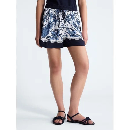 Free Assembly Women s and Women s Plus Pineapple Print Pull On Shorts  Size-XS-4X | Walmart (US)