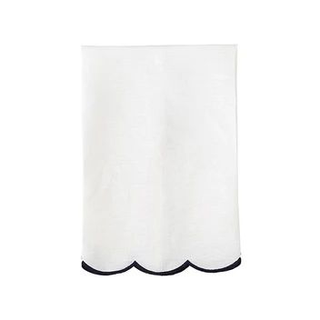Navy Scallop Tea Towel | Caitlin Wilson Design