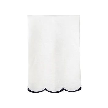 Navy Scallop Tea Towel | Caitlin Wilson Design
