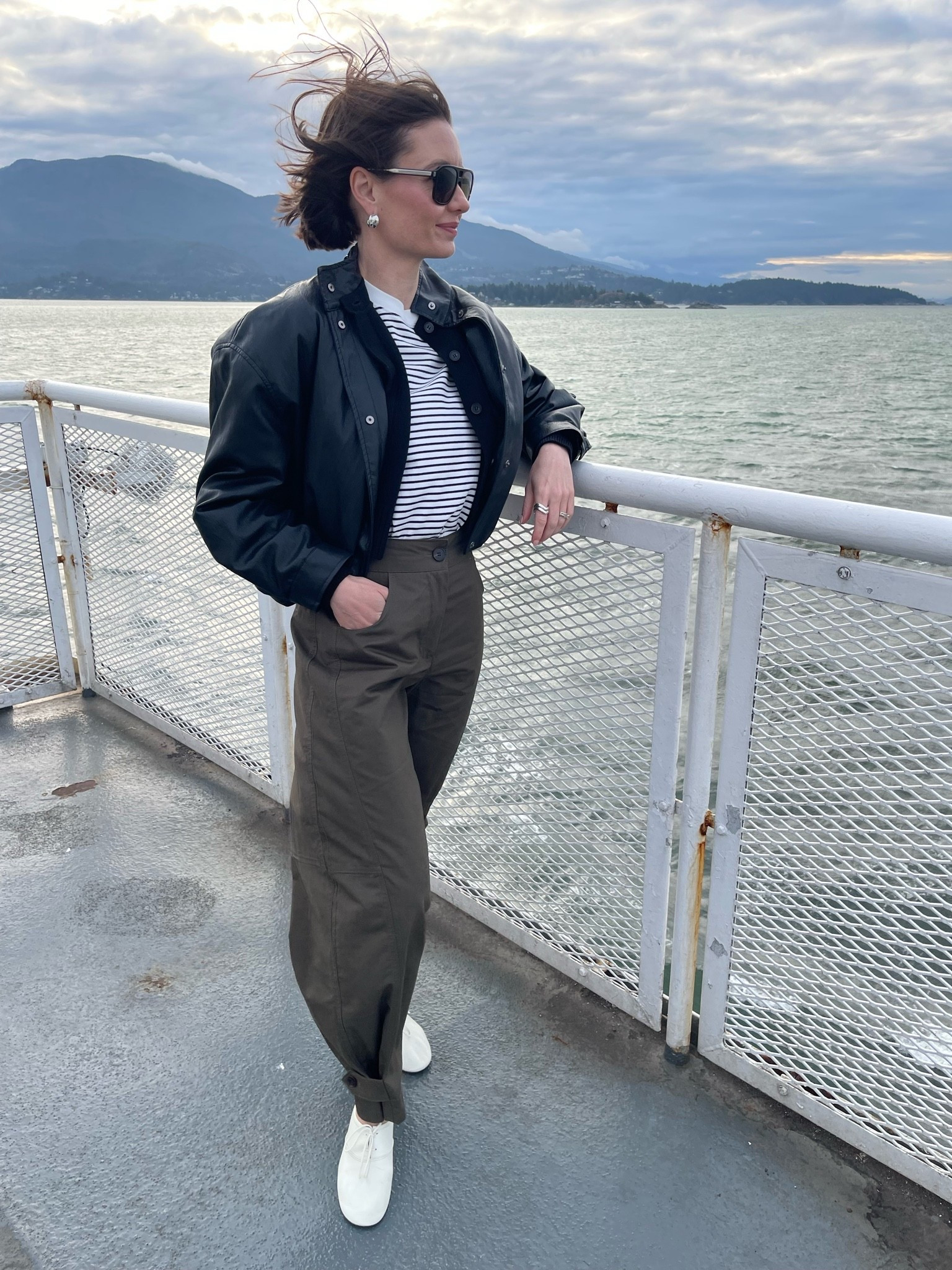 Very windy day on the ferry. Loved this comfy but elevated travel look!

#LTKsummer #LTKcanada #LTKtravel
